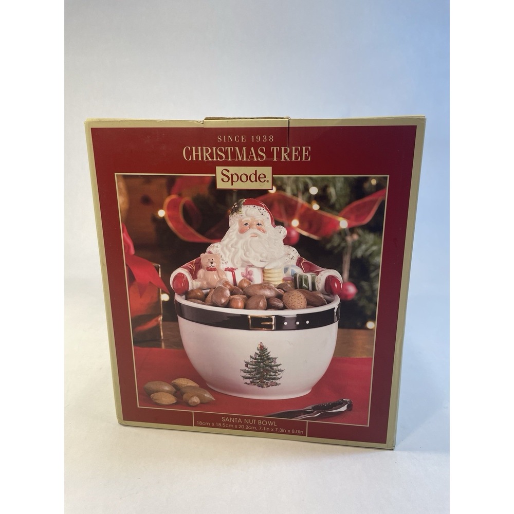 Spode Christmas Tree Santa Bowl With Orginal Box